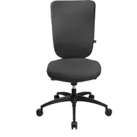 Topstar Bürostuhl Soft Pro 100, NN400 T22 Stoff anthrazit, Gestell schwarz