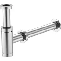 Steinberg Serie 100 Designsiphon ohne Ablaufgarnitur, 1001696, Farbe: Chrom