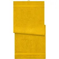 James & nicholson Sauna Sheet Saunatuch im modischen Desgin yellow, Gr. one size