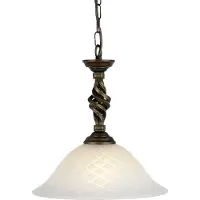 Elstead Lighting Elstead Pembroke Hängeleuchte E27 Schwarz, Gold, UK