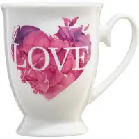 Ambition Porzellantasse Love Letters 300 ml rosa Herz