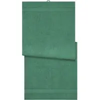 James & nicholson Sauna Sheet Saunatuch im modischen Desgin dark-green, Gr. one size