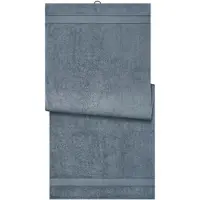 James & nicholson Sauna Sheet Saunatuch im modischen Desgin mid-grey, Gr. one size