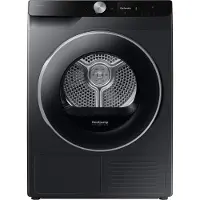 Samsung Series 6 9 kg Wärmepumpentrockner DV6400D mit AI Dry+, +++, Freistehend, Frontlader, Wärmepumpe, Schwarz, Drehregler, Berührung, Rechts