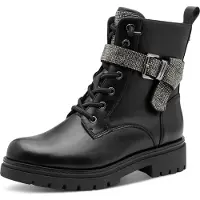 Marco Tozzi by GMK Damen Stiefeletten zum Schnüren, Schwarz (BLACK), 37 EU