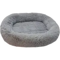 Nobby Matte mit Rand oval Classic "BIAN" hellgrau L x B x H: 88 x 68 x 8 cm