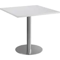 Hjh OFFICE PRO BISTRO F88Q C - System Konferenztisch Grau 80 x 80 Chrom