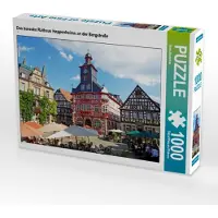 CALVENDO Puzzle Das barocke Rathaus Heppenheims an der Bergstraße | 1000 Teile Lege-Größe 64x48cm Foto-Puzzle für glückliche Stunden