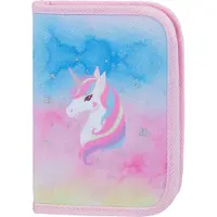 Baagl Schule Federmäppchen klassisch zwei Klappen Rainbow Unicorn