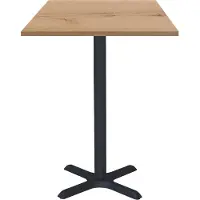 Restootab Hohe Bar 60 x 60 cm – Modell Dina, Eiche Delano
