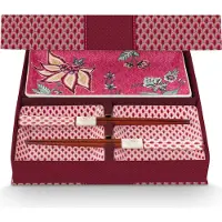 Pip studio Flower Festival Oriental Geschenkset quadratisch dark pink 6tlg