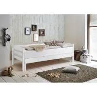 Natur24 Doppel- bzw. Einzelbett. Bett mit Funktion Emilia Buche Weiß 90/180x200 cm