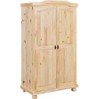 Inter Link Kleiderschrank GENF Natur Massivholz