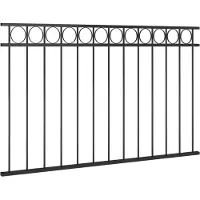 vidaXL Zaunelement ASSEN Stahl 163x80 cm Schwarz