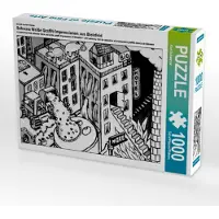 CALVENDO Ein Motiv aus dem Kalender Schwarz Weiße Graffiti Impressionen aus Bielefeld 1000 Teile Puzzle quer 640x480mm, Schwarzer Kurt; 7383735