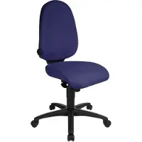 Topstar Bürostuhl Syncro Pro 5, S500 G26S Stoff blau, Gestell schwarz