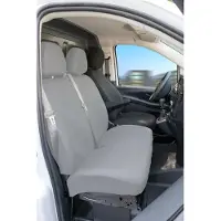 KWP Sitzbezüge für Mercedes Vito 447 für Einzelsitz Fahrer vorne mit Armlehne innen aus Polyester ab BJ 06/2014 - heute, 10533