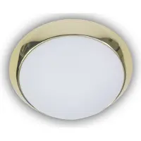 Niermann Standby Niermann 3x E27 Deckenleuchte Opal matt Glas, Messing poliert, 50cm, Germany