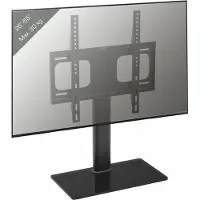 VCM TV Standfuß Aufsatz Erhöhung | 26-55 Zoll bis 30 kg | VESA max. 400x400 | Fernseh Ständer aus hochwertigem Stahl | Maße ca. H. 67 x B. 46 x T. 24 cm | Fernsehstand B-TTS-400