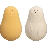 Babys Only Spritzfigur Pinguin Ocker/Warm Linen - 2-Pack