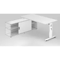 Hammerbacher Anbauschreibtisch OSE16, 160 x 80 cm