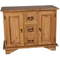 MiaMöbel Sideboard Mexico Möbel 108x86x50 cm Landhausstil Massivholz Pinie Honig