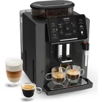 Krups Sensation C50 EA9108, Espressomaschine, 1,7 l, Kaffeebohnen, Eingebautes Mahlwerk, 1450 W, Grau, Schwarz