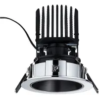 Paulmann 926.51, Einbaustrahler, 1 Glühbirne(n), LED, 2700 K, 540 lm, Schwarz, Chrom