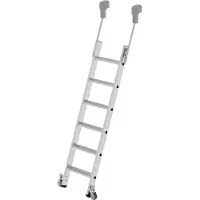Proregal Stufen-Regalleiter fahrbar 6 Stufen