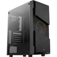 Eurocase Menace Saturn FRGB, Midi Tower, PC, Schwarz, ATX, micro ATX, Mini-ITX, ABS Synthetik, SPCC, Stahl, 15,7 cm