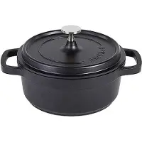 Contacto AluChef Cocotte, rund 20 cm / schwarz