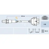 FAE Lambdasonde für CHEVROLET ORLANDO (J309) vor-Kat 77342