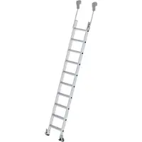 Proregal Stufen-Regalleiter fahrbar 10 Stufen