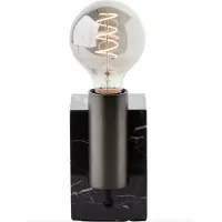 Brilliant Lampe Tischlampe Leuchte Tischleuchte Stein schwarz 93172/76