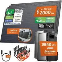 Solarway 2000 Watt Pro Balkonkraftwerk | EcoFlow STREAM Ultra 1920 Wh Batterie + EcoFlow STREAM AC Pro