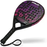 Apollo Padelschläger / Padel Racket - 12 K Wave - Purple/Pink