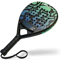 Apollo Padelschläger / Padel Racket - 12 K Wave - Mint/Blue