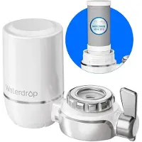 Waterdrop Wasserfilter für Wasserhahn, Leitungswasserfilter, Entfernt Chlor, Schwermetalle und Schlechten Geschmack (1 Filter Enthalten) WD-FC-01