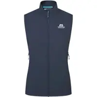 Mountain Equipment Aerotherm Weste Damen Isolationswesten Bergsport Widerstandsfähig DWR Imprägnierung Größe XS blau