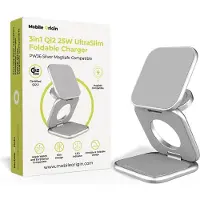 Mobile Origin MO-USF-PW36-SLV, Drinnen, USB, Kabelloses Aufladen, Silber