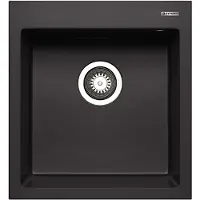 Pyramis Spüle ISTROS 46x50 in VOLCANO mit Excenterbedienung / Granitspüle / Steinspüle / Ausschnitt 440 x 480 mm