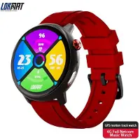 Lixada SKY GT student telefon smart watch SIM karte 4G volle netzwerk musik sport GPS Rot-version