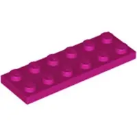 LEGO 2x6 Platte 3795 - 100 Stück Magenta