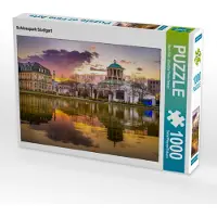 CALVENDO Puzzle Schlosspark Stuttgart | 1000 Teile Lege-Größe 64x48cm Foto-Puzzle für glückliche Stunden