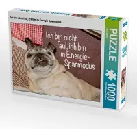 CALVENDO Puzzle Ich bin nicht faul, ich bin im Energie-Sparmodus. | 1000 Teile Lege-Größe 64x48cm Foto-Puzzle für glückliche Stunden