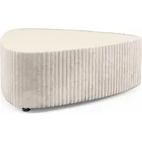 Masseno Polster-Couchtisch LINEO 89 cm Kaffetisch für Wohnzimmer Sofatisch Wohnzimmertisch Ecru