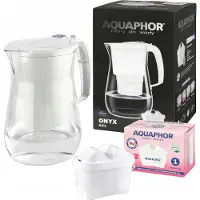 AQUAPHOR Filterkanne mit B25 maxfor Magnesiumkartusche Onyx