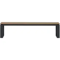 Ebuy24 Martinus Gartenbank 180x36 cm Walnuss-Nachbildung.