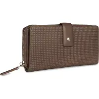 Bugatti Geldbörse Noemi Ladies Long Zip Wallet Cognac braun