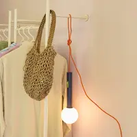 Hubsch Talk Wandleuchte LED blau/orange Länge 30 cm - , Talk, dimmbar, Blau, Metall, Modern
